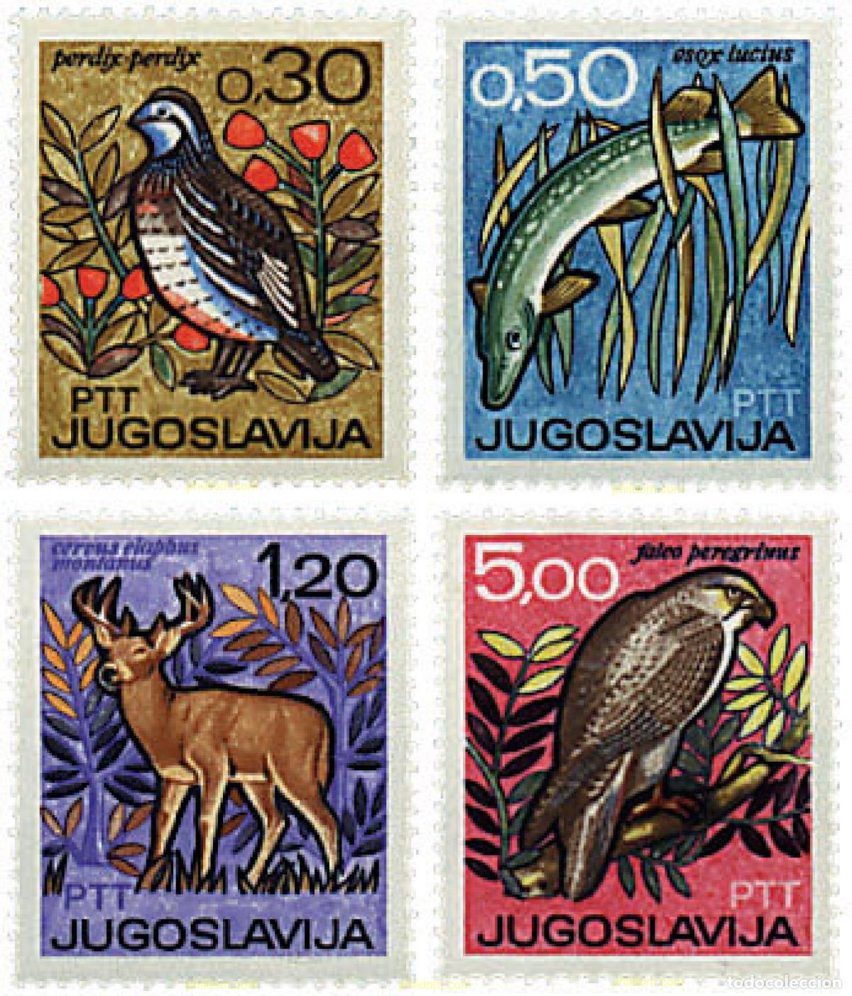 Sellos: 67168 MNH YUGOSLAVIA 1967 EXPOSICION INTERNACIONAL DE PESCA Y CAZA