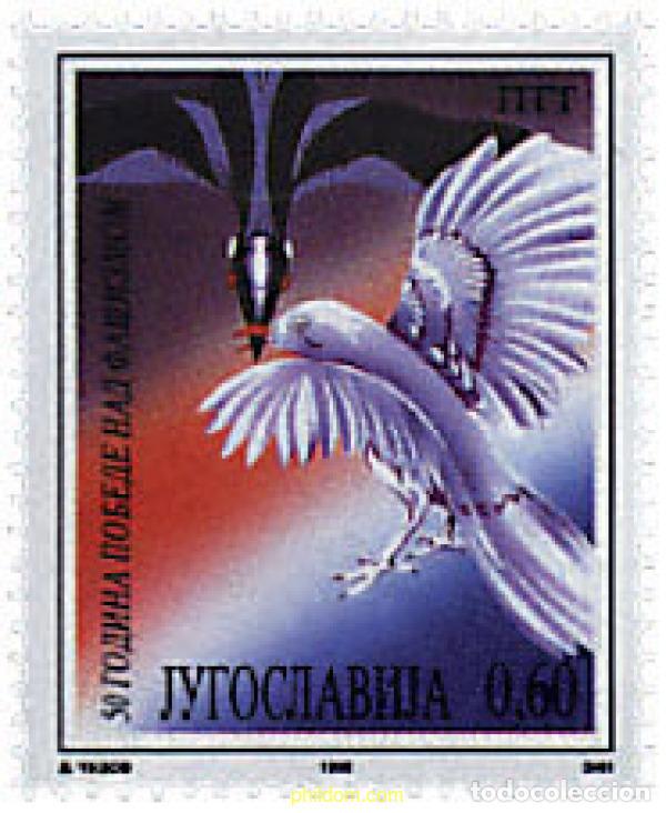 Sellos: 67344 MNH YUGOSLAVIA 1995 50 ANIVERSARIO DE LA VICTORIA SOBRE EL FASCISMO