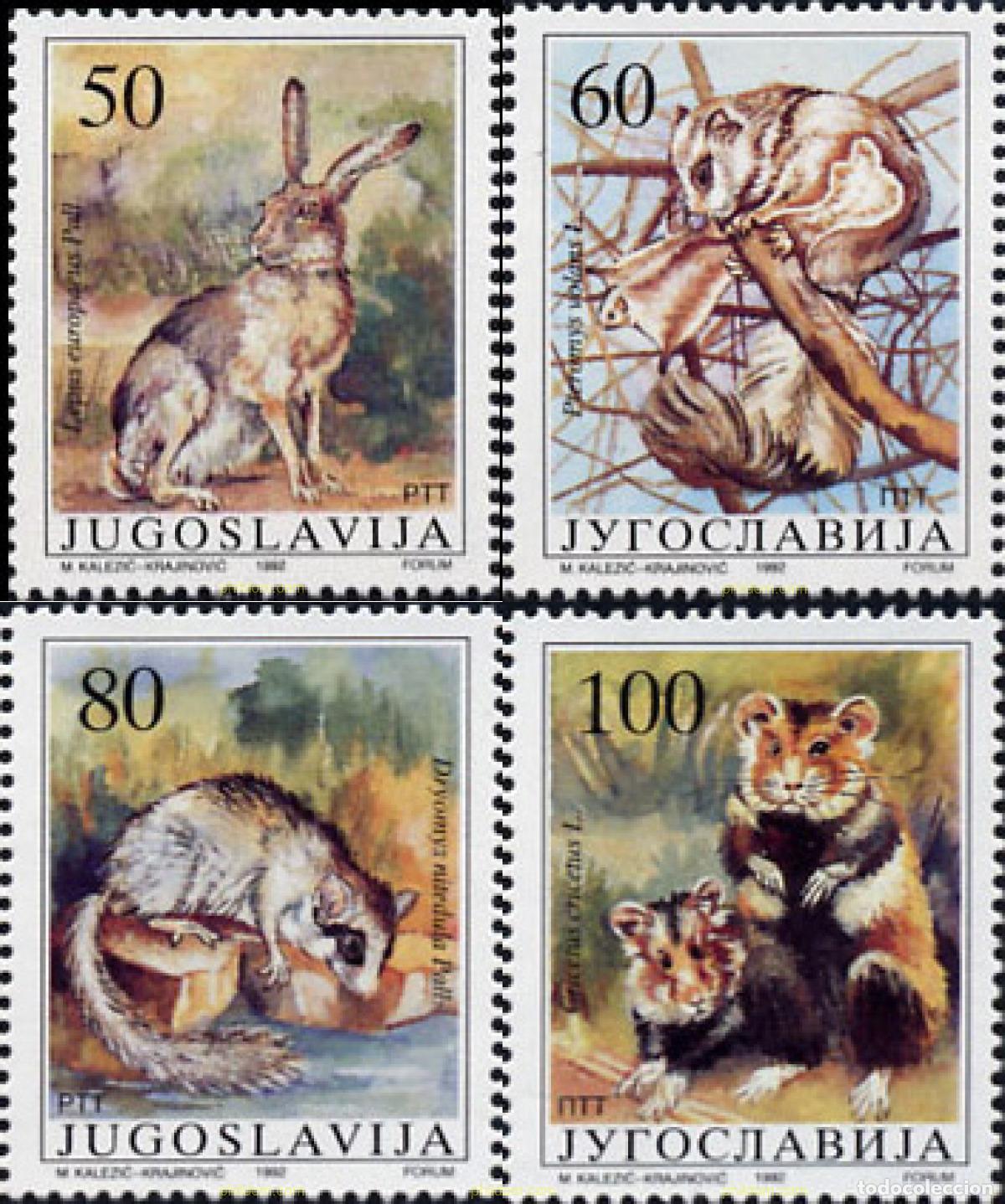 Timbres: 67334 MNH YUGOSLAVIA 1992 PEQUE&Ntilde;OS MAMIFEROS
