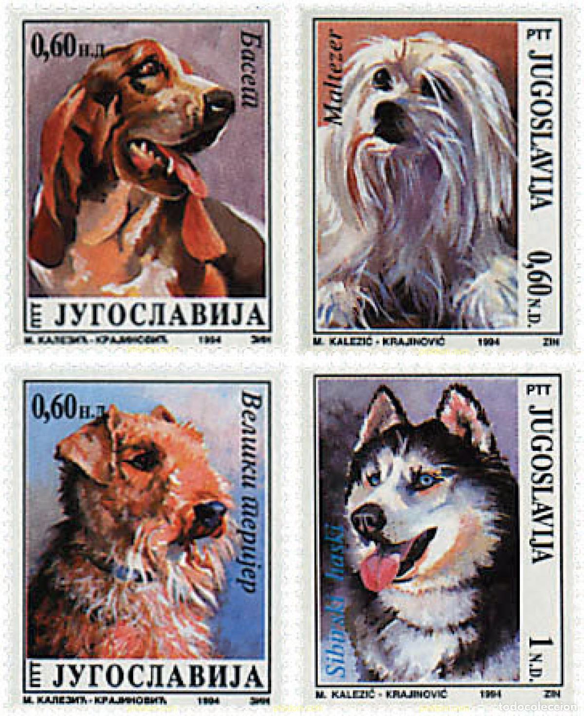 Francobolli: 67340 MNH YUGOSLAVIA 1994 PERROS DE RAZA