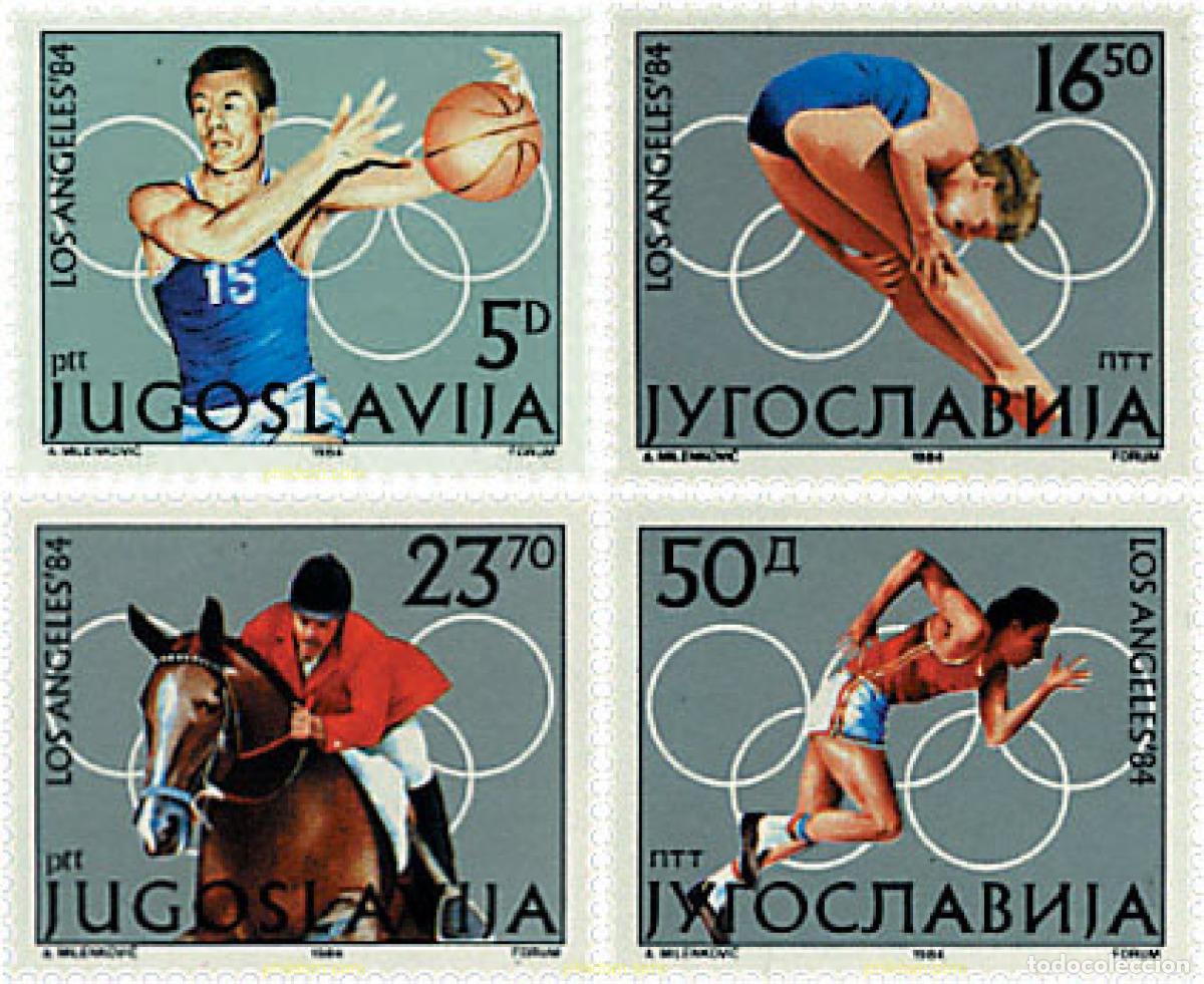 Sellos: 67231 MNH YUGOSLAVIA 1984 23 JUEGOS OLIMPICOS VERANO LOS ANGELES 1984
