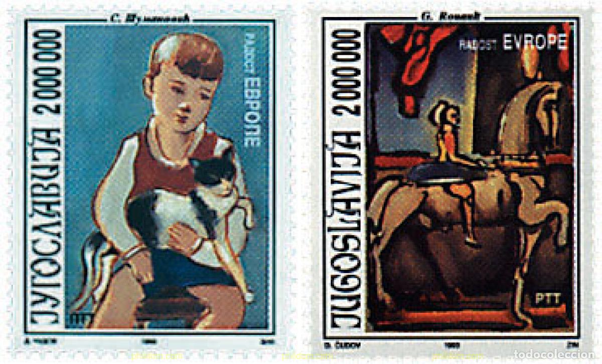 Francobolli: 67339 MNH YUGOSLAVIA 1993 PINTURAS