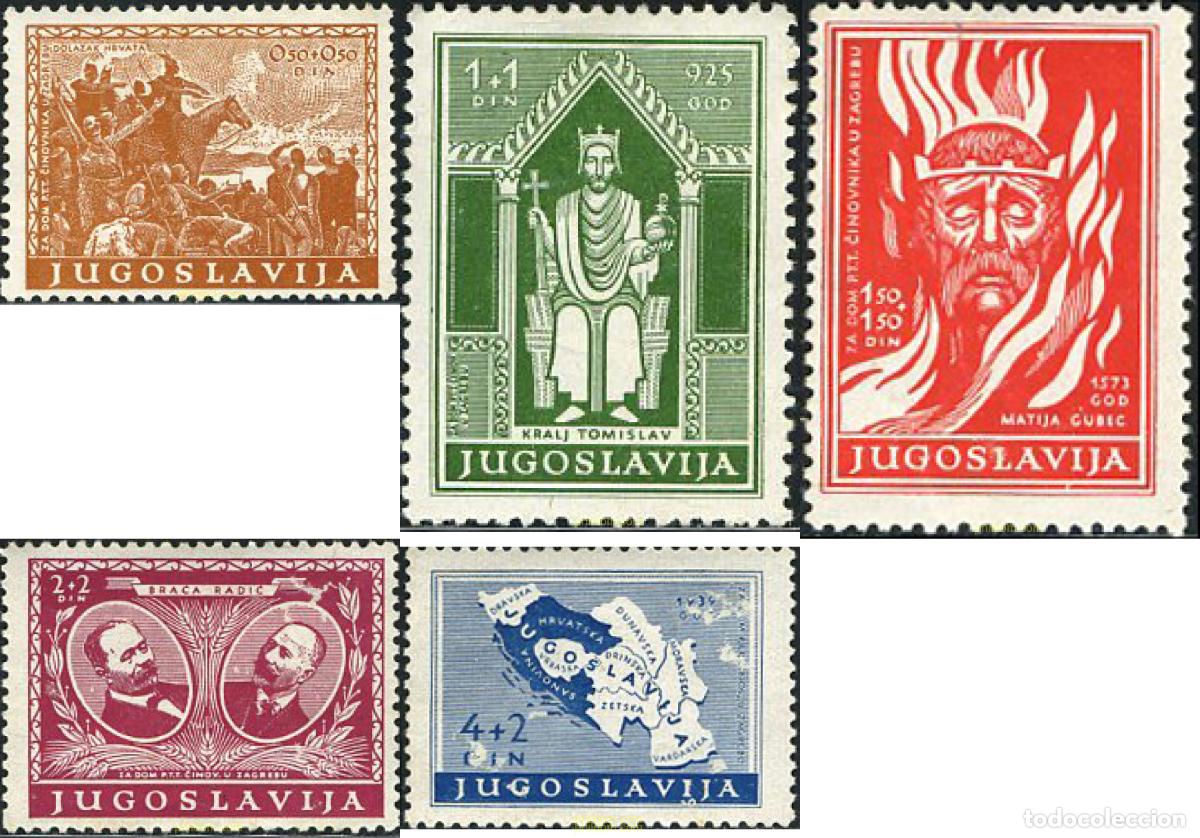 Sellos: 67135 MNH YUGOSLAVIA 1940 PRO OFICINA DE CORREOS EN ZAGREB