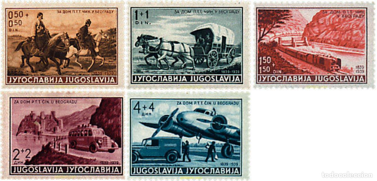 Sellos: 252080 HINGED YUGOSLAVIA 1939 CENTENARIO DEL SERVICIO DE CORREOS