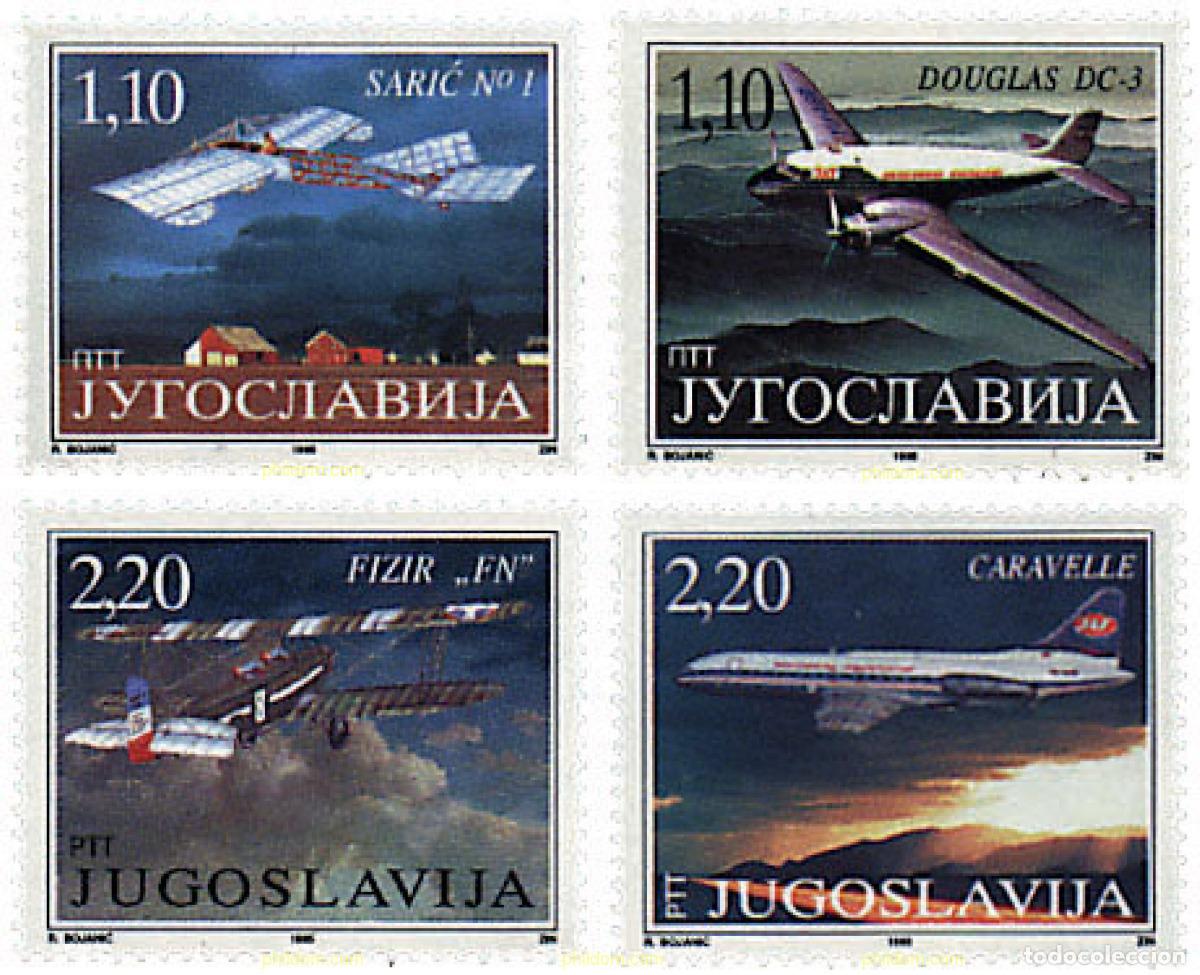 Sellos: 34362 MNH YUGOSLAVIA 1995 AVIONES ANTIGUOS