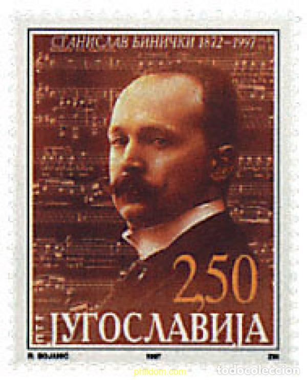 Sellos: 34367 MNH YUGOSLAVIA 1997 125 ANIVERSARIO DEL NACIMIENTO DE STANISLAV BINICKI