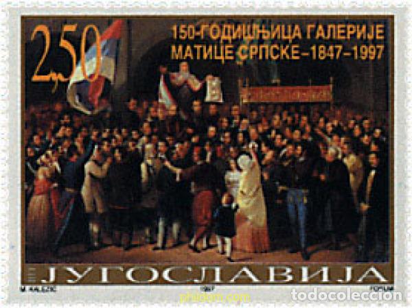 Sellos: 34371 MNH YUGOSLAVIA 1997 150 ANIVERSARIO DE LA GALERIA MATICA SRPSKA EN NOVI SAD