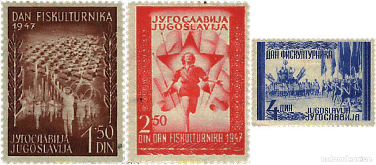 Francobolli: 232000 HINGED YUGOSLAVIA 1947 TORNEO DE LAS ASOCIACIONES DEPORTIVAS NACIONALES