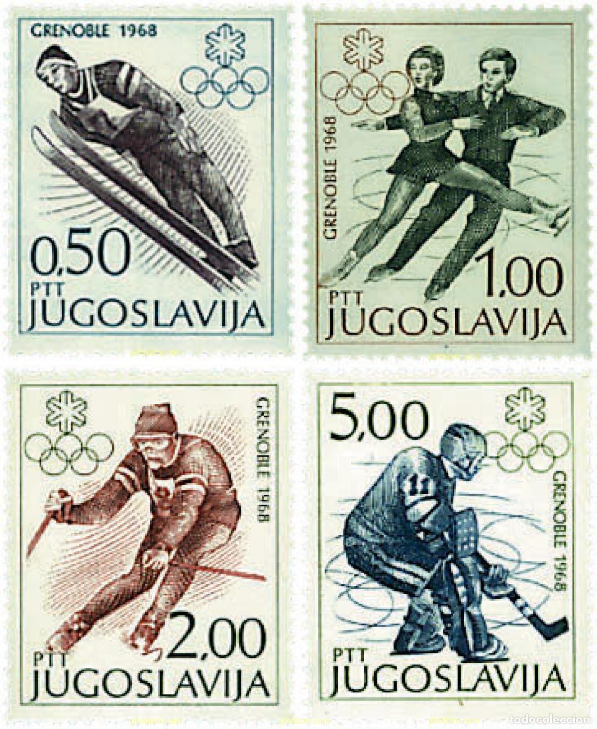 Briefmarken: 229324 HINGED YUGOSLAVIA 1968 10 JUEGOS OLIMPICOS INVIERNO GRENOBLE 1968