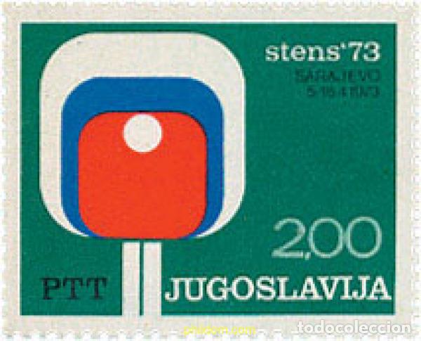 Briefmarken: 67184 MNH YUGOSLAVIA 1973 CAMPEONATOS DE TENIS DE MESA EN SARAJEVO