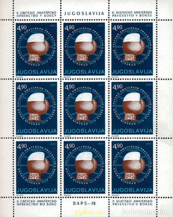 Stamps: 11979 MNH YUGOSLAVIA 1978 2 CAMPEONATOS DEL MUNDO DE BOXEO AMATEUR