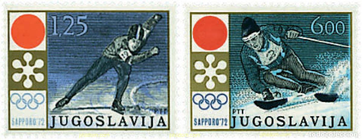 Sellos: 71152 MNH YUGOSLAVIA 1972 11 JUEGOS OLIMPICOS DE INVIERNO SAPPORO 1972