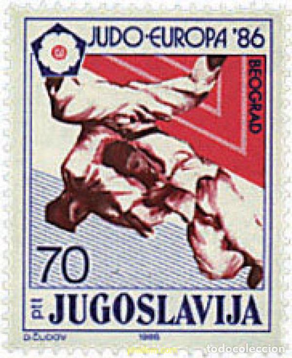 Stamps: 67293 MNH YUGOSLAVIA 1986 CAMPEONATOS DE EUROPA DE JUDO EN BELGRADO
