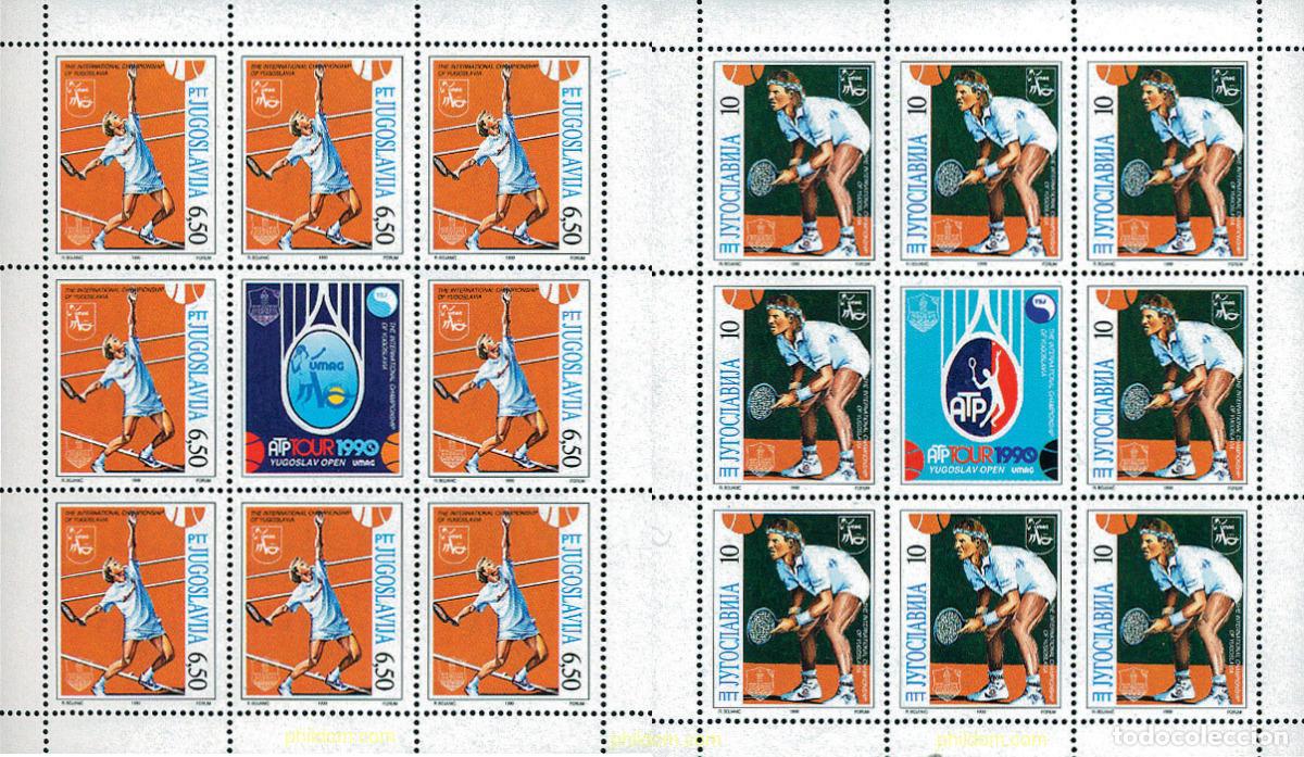 Briefmarken: 12004 MNH YUGOSLAVIA 1990 CAMPEONATOS INTERNACIONALES DE TENIS EN YUGOSLAVIA
