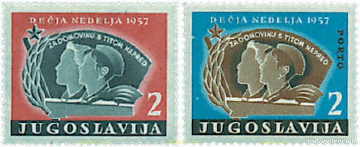 Stamps: 670117 HINGED YUGOSLAVIA 1957 SEMANA DE LA INFANCIA