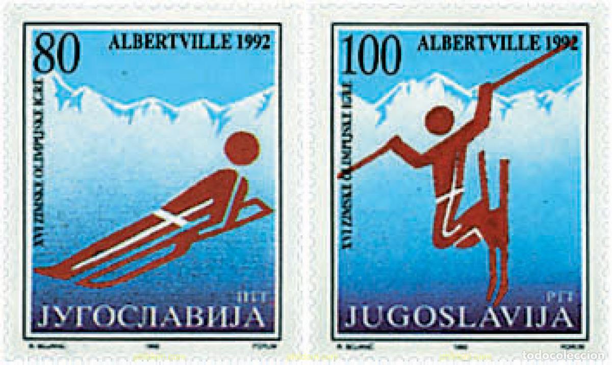 Stamps: 71167 MNH YUGOSLAVIA 1992 16 JUEGOS OLIMPICOS INVIERNO ALBERTVILLE 1992