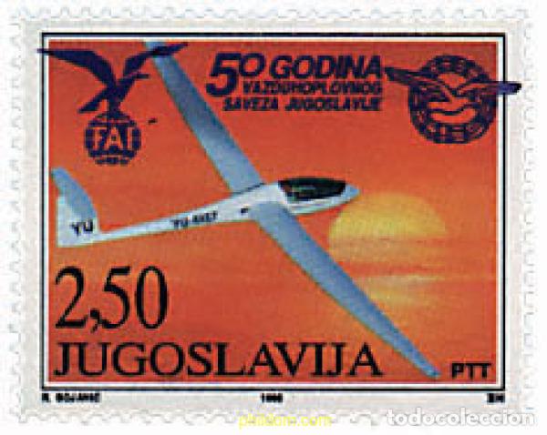 Francobolli: 67364 MNH YUGOSLAVIA 1998 50 ANIVERSARIO FEDERACION DE AERONAUTICA YUGOSLAVA