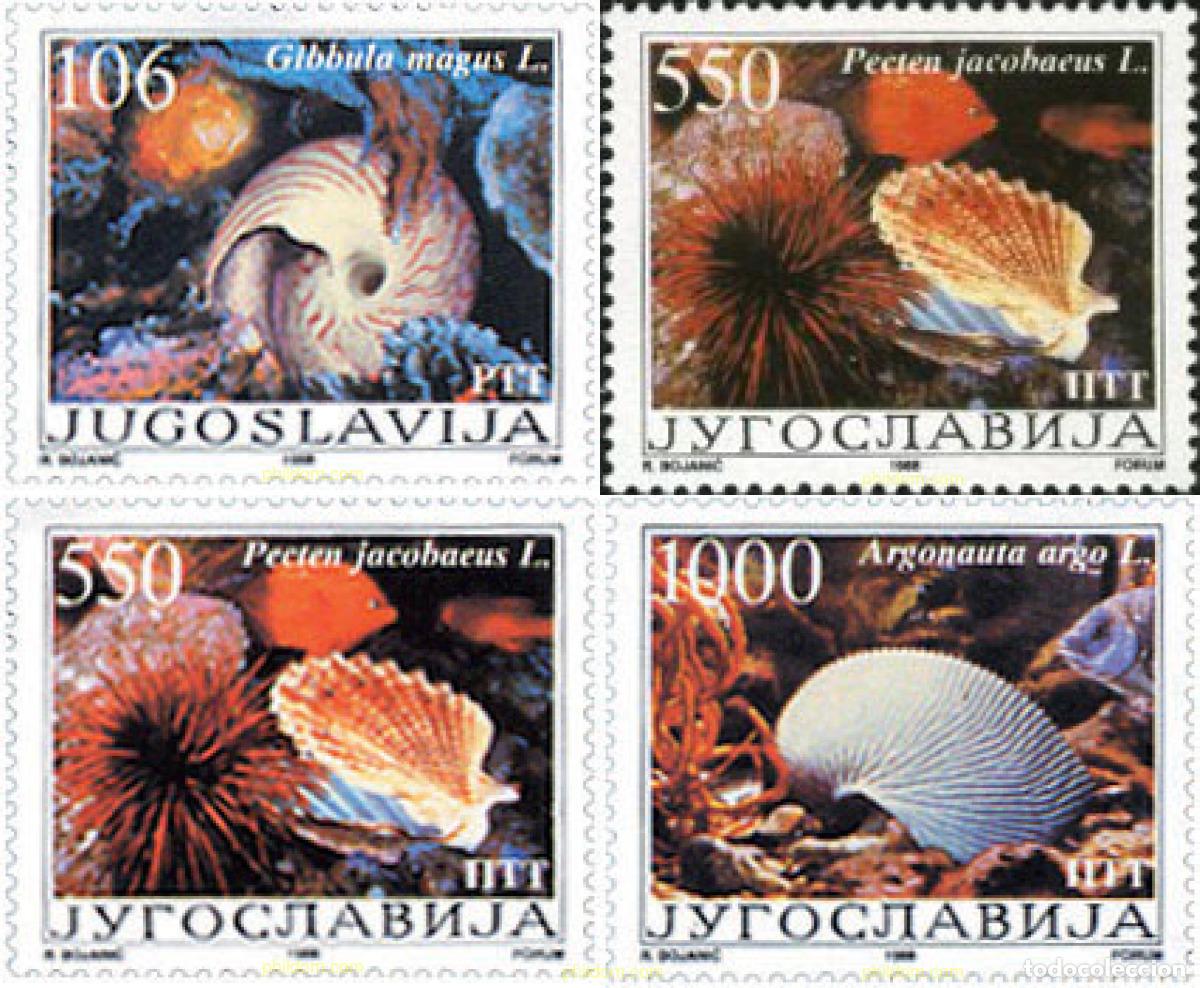 Francobolli: 51787 MNH YUGOSLAVIA 1988 CONCHAS