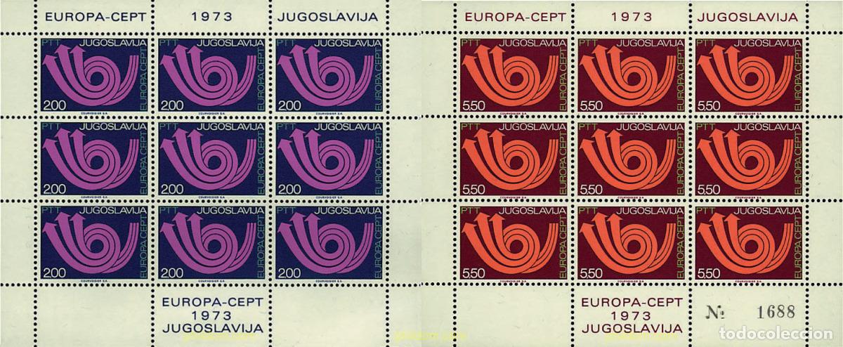 Sellos: 8894 MNH YUGOSLAVIA 1973 EUROPA CEPT. CORNETA POSTAL