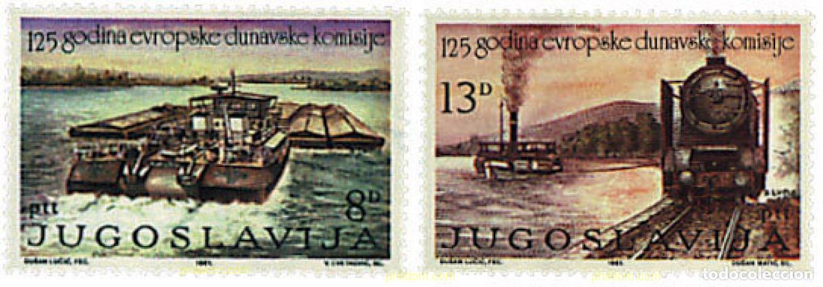 Sellos: 60315 MNH YUGOSLAVIA 1981 125 ANIVERSARIO DE LA COMISION EUROPEA DEL DANUBIO