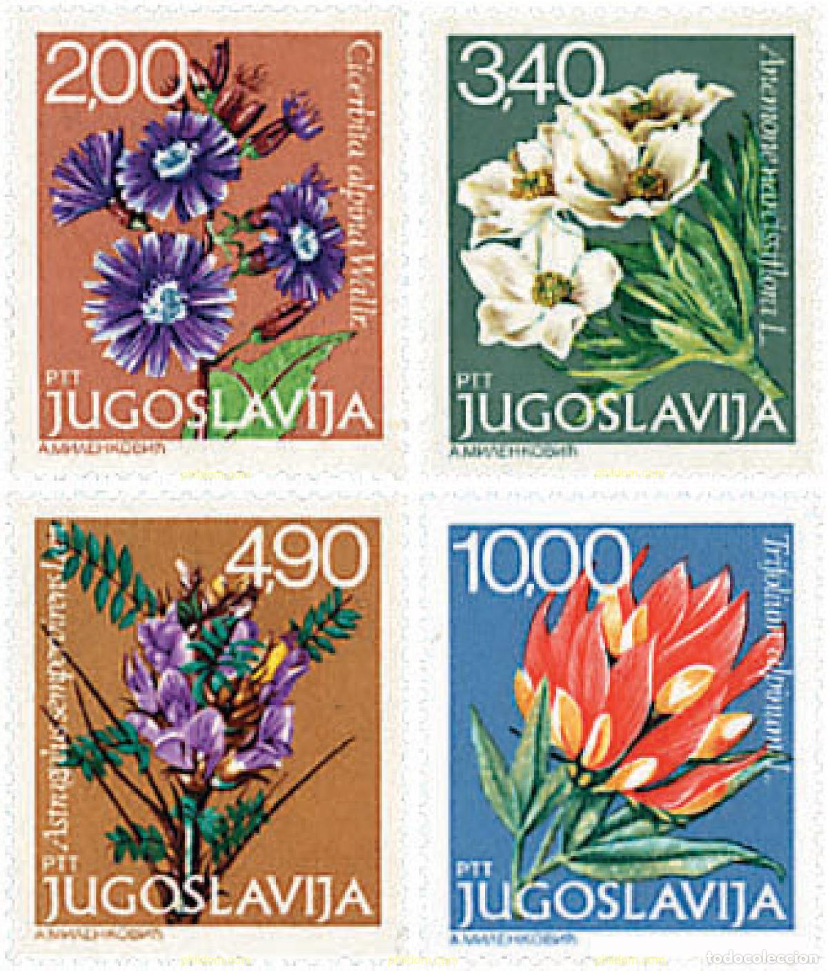 Timbres: 93064 MNH YUGOSLAVIA 1979 FLORES ALPINAS