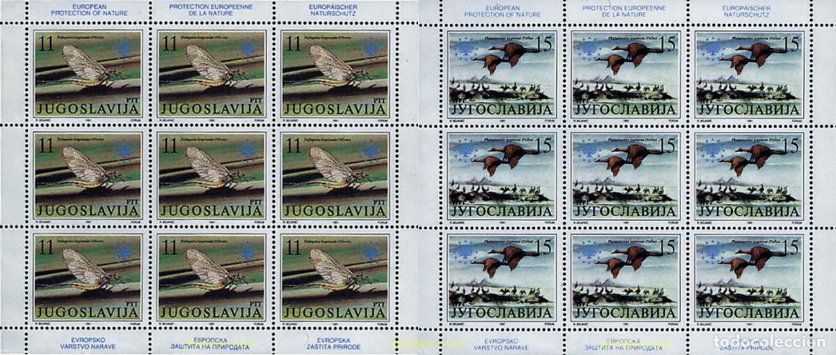 Stamps: 11762 MNH YUGOSLAVIA 1991 PROTECCION DEL MEDIO AMBIENTE