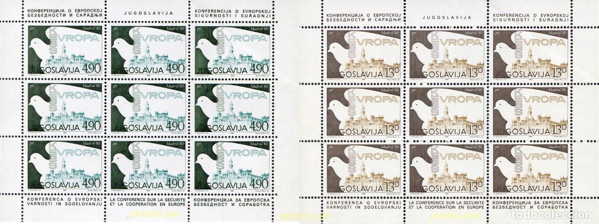 Sellos: 11766 MNH YUGOSLAVIA 1980 CONFERENCIA SOBRE LA SEGURIDAD EUROPEA EN MADRID