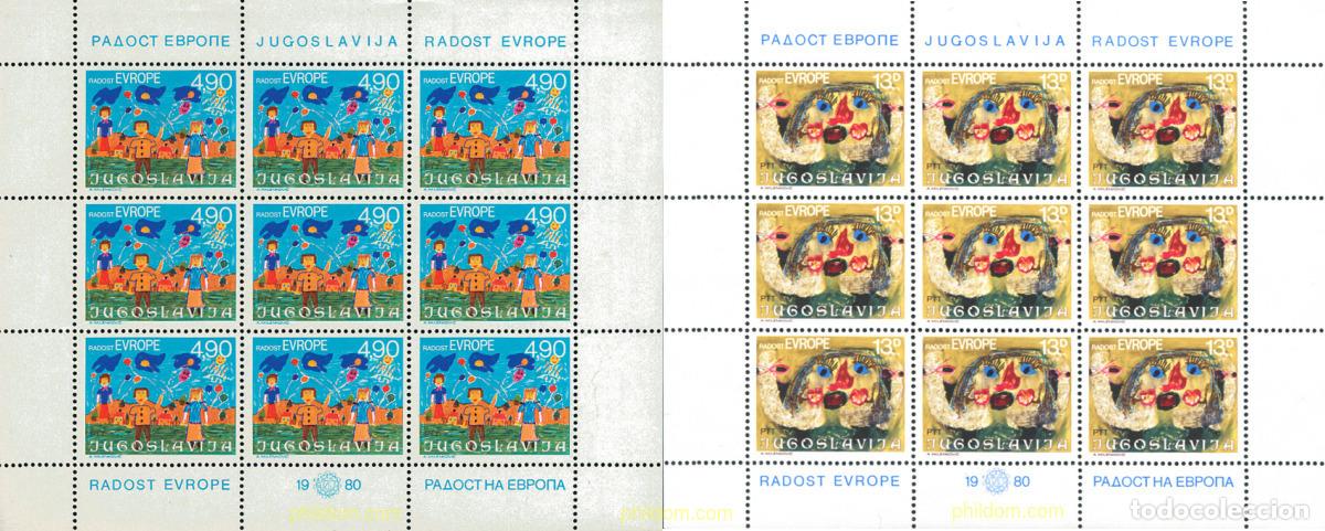 Briefmarken: 287243 MNH YUGOSLAVIA 1980 12 REENCUENTRO DE NI&Ntilde;OS DE EUROPA