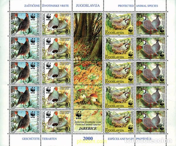 Stamps: 12712 MNH YUGOSLAVIA 2000 PERDIZ PARDILLA Y GRIEGA