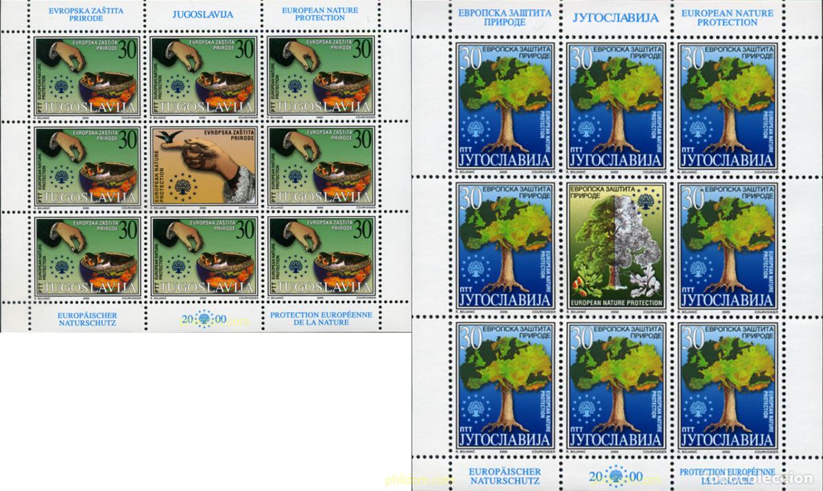 Sellos: 367011 MNH YUGOSLAVIA 2000 PROTECCION DE LA NATURALEZA