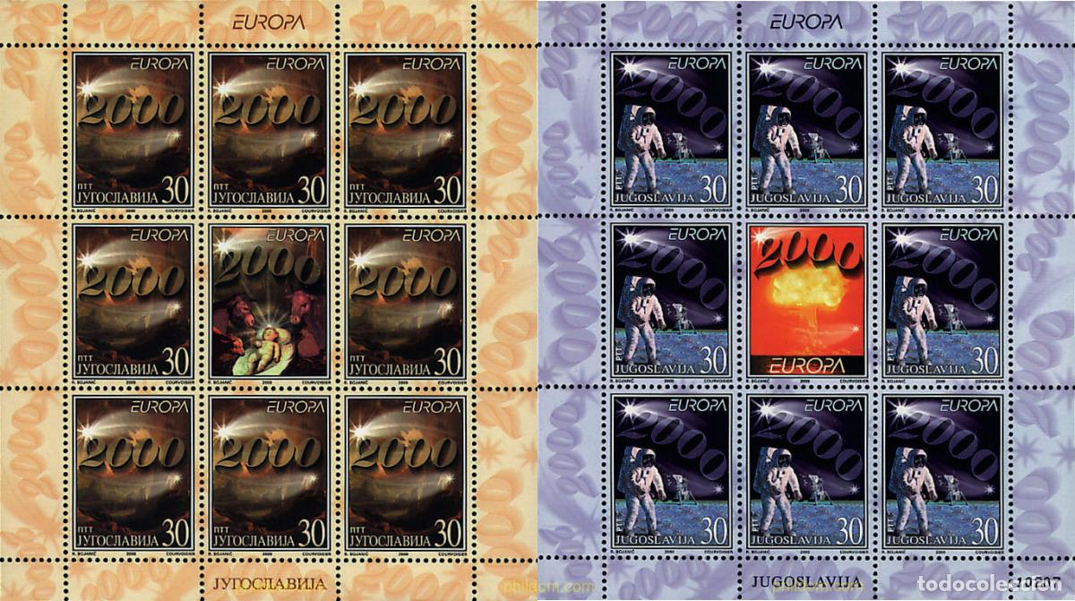 Stamps: 8745 MNH YUGOSLAVIA 2000 EUROPA CEPT. CONSTRUCCION EUROPEA