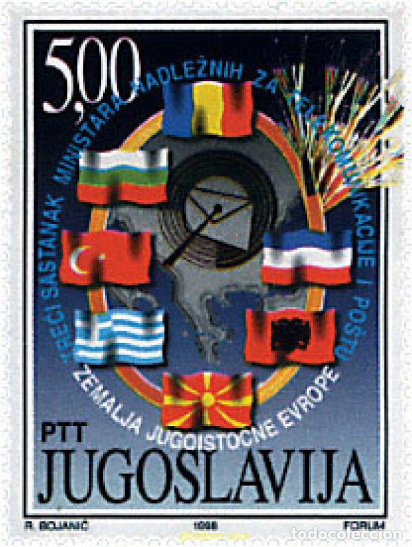 Selos: 56970 MNH YUGOSLAVIA 1998 3 REUNION DE LOS MINISTROS DE CORREOS