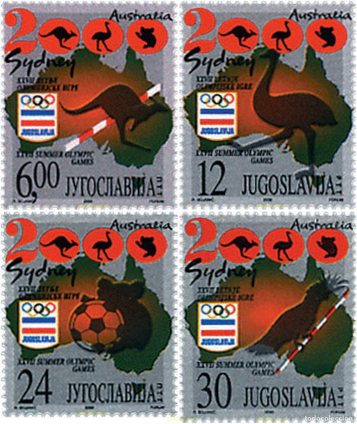 Selos: 56987 MNH YUGOSLAVIA 2000 27 JUEGOS OLIMPICOS VERANO SYDNEY 2000