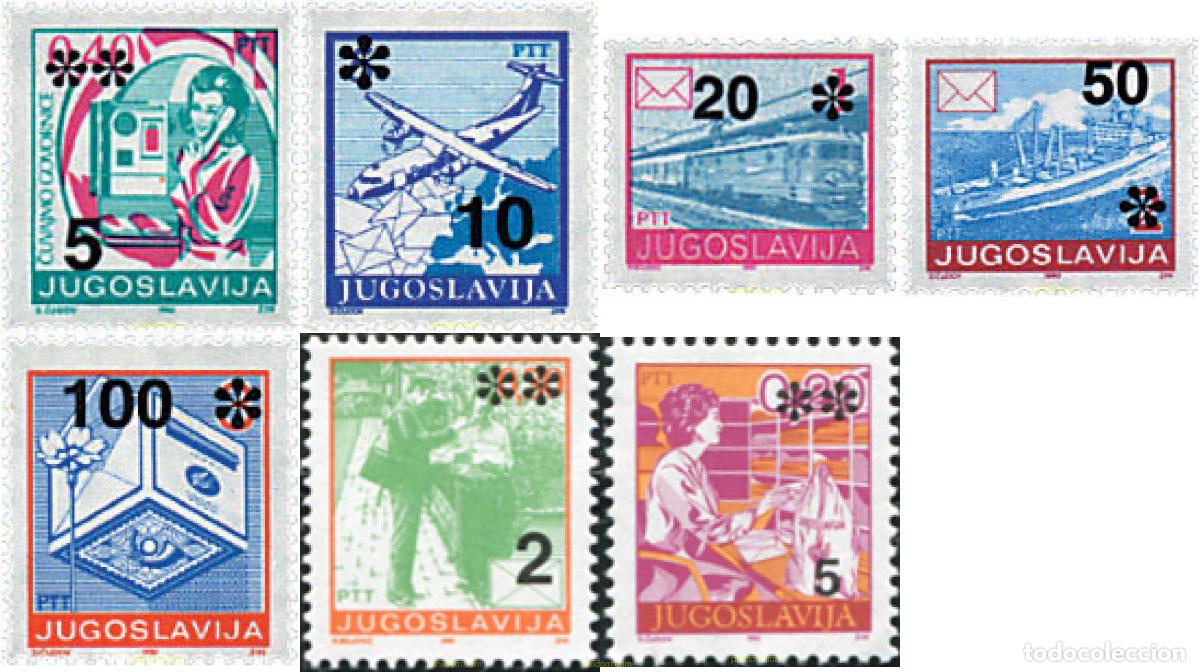 Selos: 60325 MNH YUGOSLAVIA 1992 SERIE BASICA