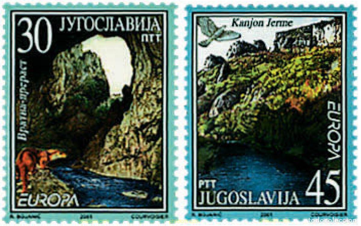 Francobolli: 81628 MNH YUGOSLAVIA 2001 EUROPA CEPT. EL AGUA, RIQUEZA NATURAL
