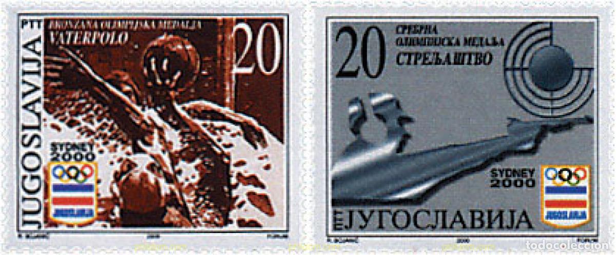 Sellos: 86511 MNH YUGOSLAVIA 2000 MEDALLISTAS DE LOS JUEGOS DE LA 27 OLIMPIADA. SYDNEY 2000