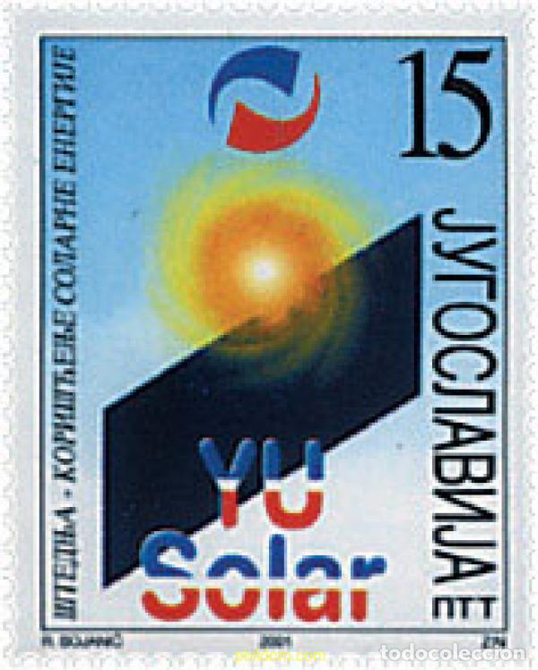 Sellos: 86527 MNH YUGOSLAVIA 2001 ENERGIA SOLAR
