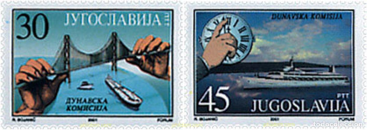 Sellos: 86528 MNH YUGOSLAVIA 2001 CAMPA&Ntilde;A PARA LA LIMPIEZA DEL DANUBIO