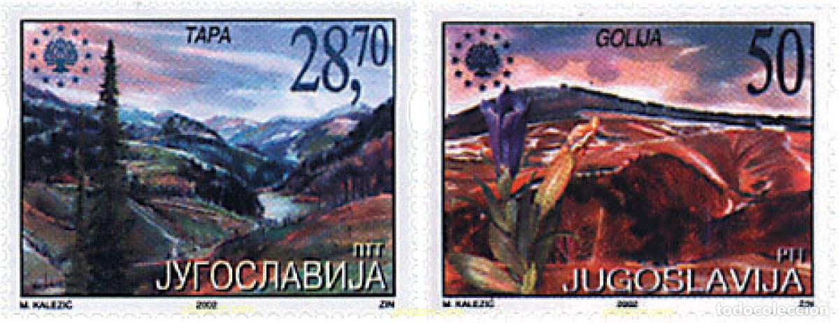 Sellos: 99219 MNH YUGOSLAVIA 2002 PROTECCION EUROPEA DE LA NATURALEZA