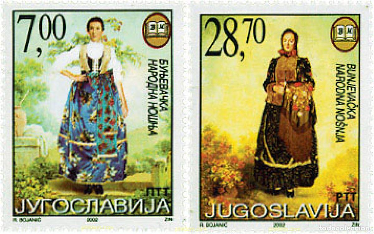 Selos: 98556 MNH YUGOSLAVIA 2002 TRAJES TIPICOS