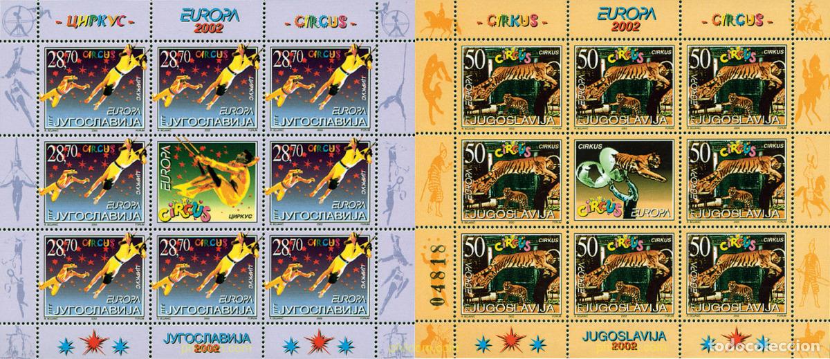 Francobolli: 12479 MNH YUGOSLAVIA 2002 EUROPA CEPT 2002 - EL CIRCO