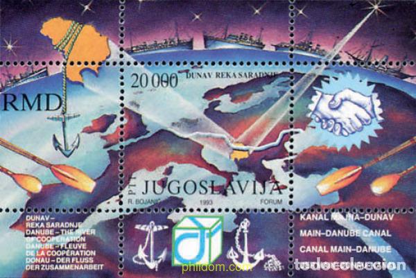 Timbres: 115988 MNH YUGOSLAVIA 1993 RIO DANUBIO