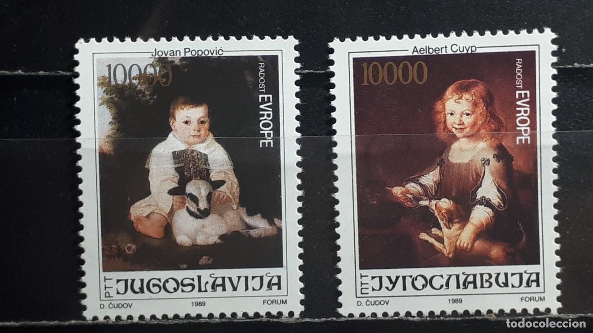 Timbres: YUGOSLAVIA. A&Ntilde;O 1989. **. YVERT 2250/1