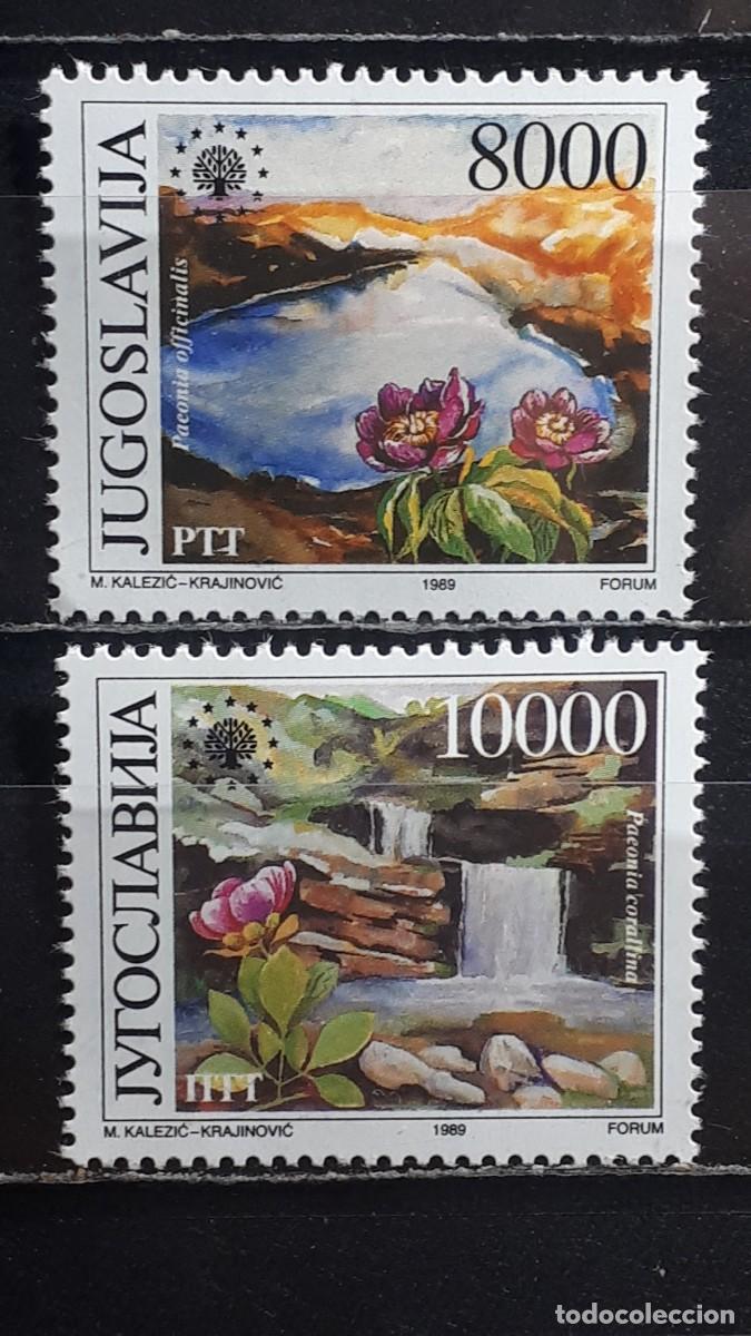 Sellos: YUGOSLAVA. A&Ntilde;O 1989. **. YVERT 2248/9