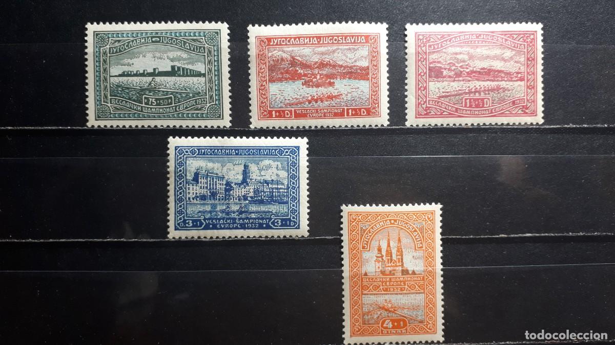 Briefmarken: YUGOSLAVIA. A&Ntilde;O 1932. */**. YVERT 225/9. Falta 230. Bien CENTRADO
