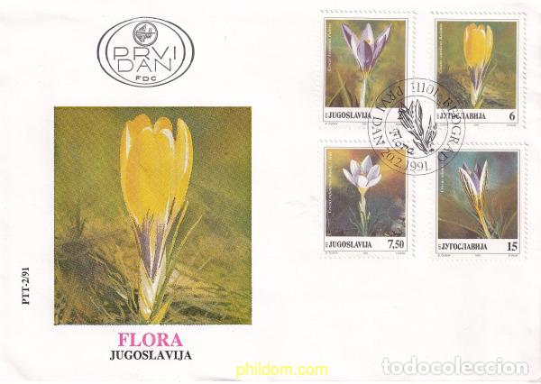 Sellos: 780480 USED YUGOSLAVIA 1991 FLORES DE PRIMAVERA