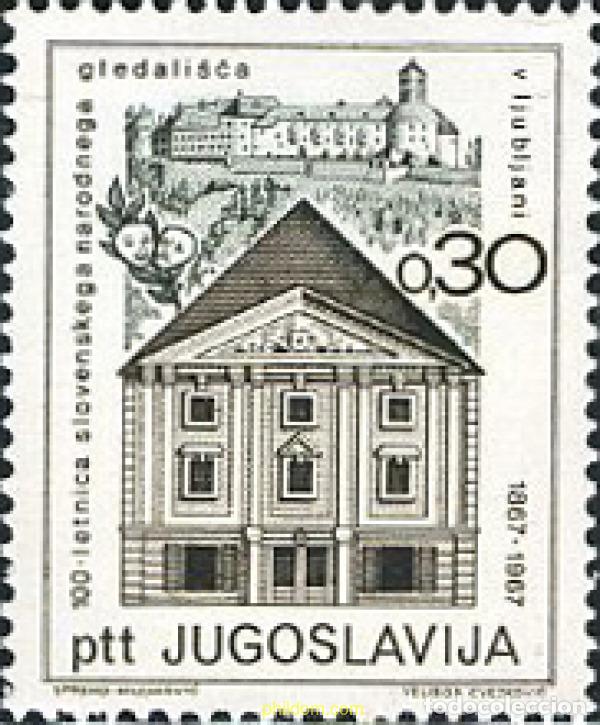 Sellos: 293886 MNH YUGOSLAVIA 1967 CENTENARIO DEL TEATRO SLOVENO