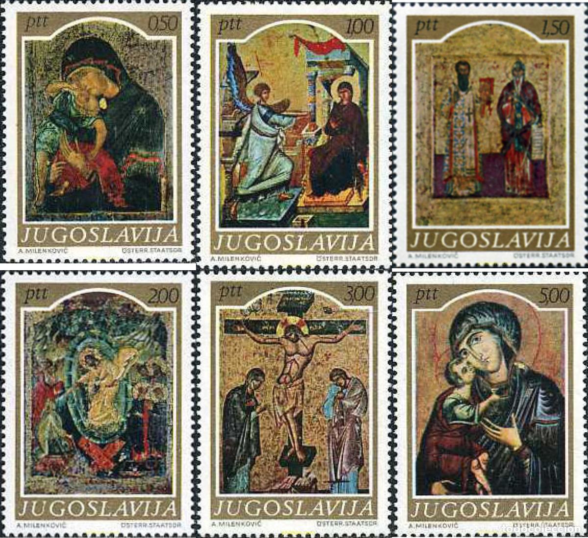 Sellos: 223315 MNH YUGOSLAVIA 1968 ICONOS DE LA EDAD MEDIA