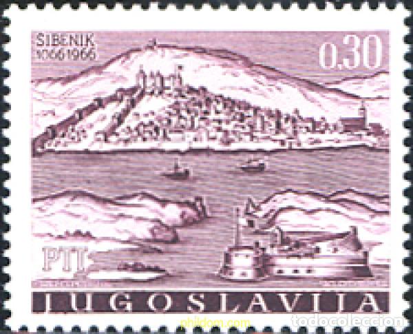 Sellos: 293848 MNH YUGOSLAVIA 1966 9 CENTENARIO CIUDAD DE SIBENIK