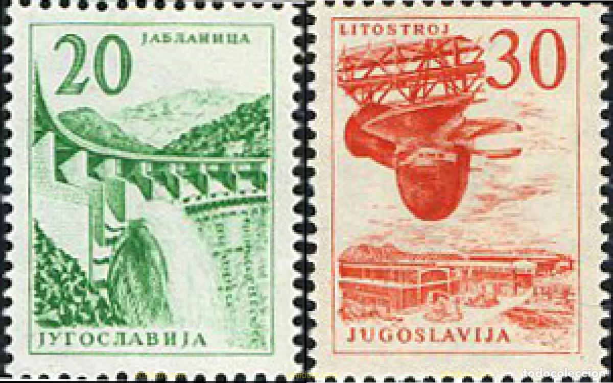 Sellos: 293876 MNH YUGOSLAVIA 1966 SERIE BASICA. INDUSTRIALIZACI&Oacute;N
